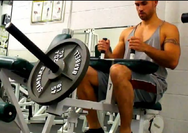Seated calf raises