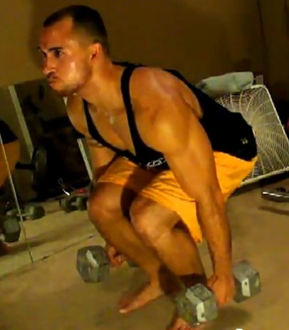 Dumbell squats